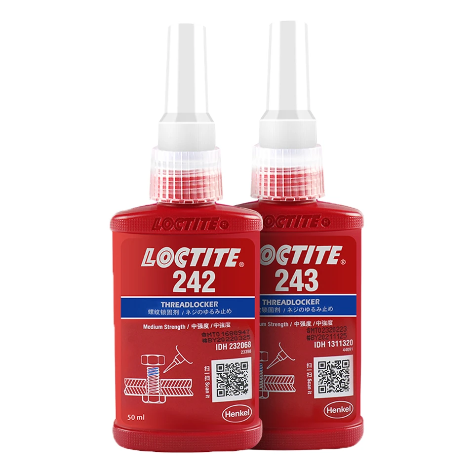 充実の品 LOCTITE ロックタイト <br>ねじ部品用嫌気性接着剤 <br>中強度 中粘度 耐油 耐熱 10ml