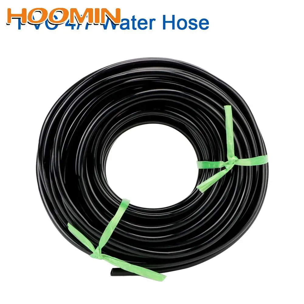 

HOOMIN 4/7 mm Garden Drip Pipe Micro Irrigation Pipe for Lawn Balcony Greenhouse Watering Hose PVC Irrigation Tools 20M