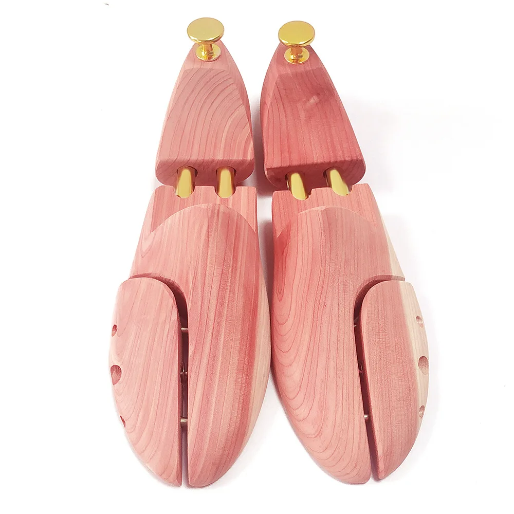 Wooden Shoe Tree Shaper Shapes Stretcher Adjustable Shoes Holder Organizer Support Shoes Stand Cedar Wood Shoe Stretcher 1 Pair