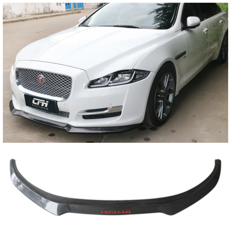 

For Jaguar XJ XJL 2010-2017 High Quality Carbon Fiber Car Bumper Front Lip Splitter Diffuser Spoiler Protective Cover