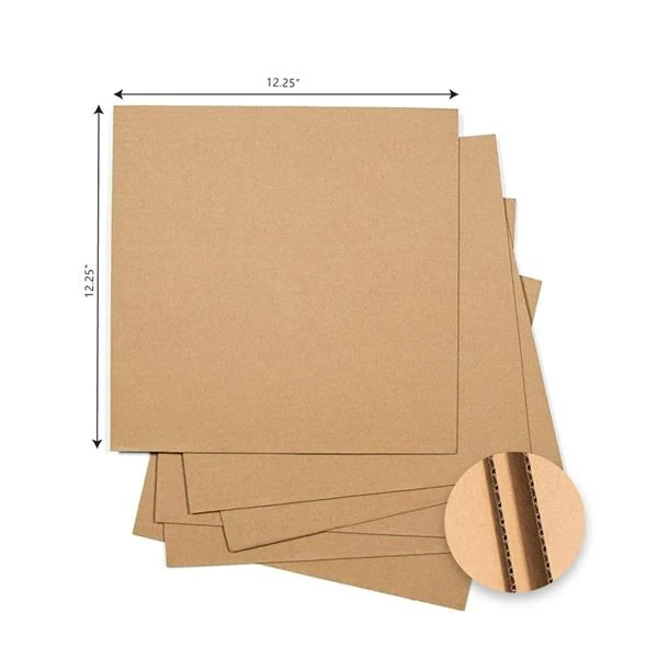 Corrugated Cardboard Sheets - 24-Pack Flat Cardboard Sheets, Cardboard  Inserts for Packing, Mailing, Crafts - Kraft Brown, 12 x 12 Inches