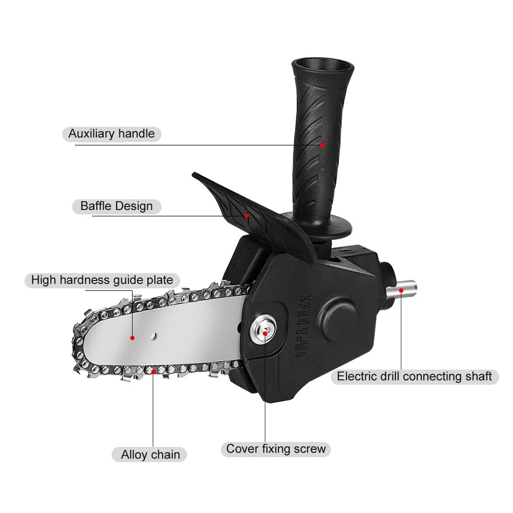 4/6-inch household mini electric drill to electric saw converter logging saw garden saw electric chain saw conversion head tool BEST SELLERS