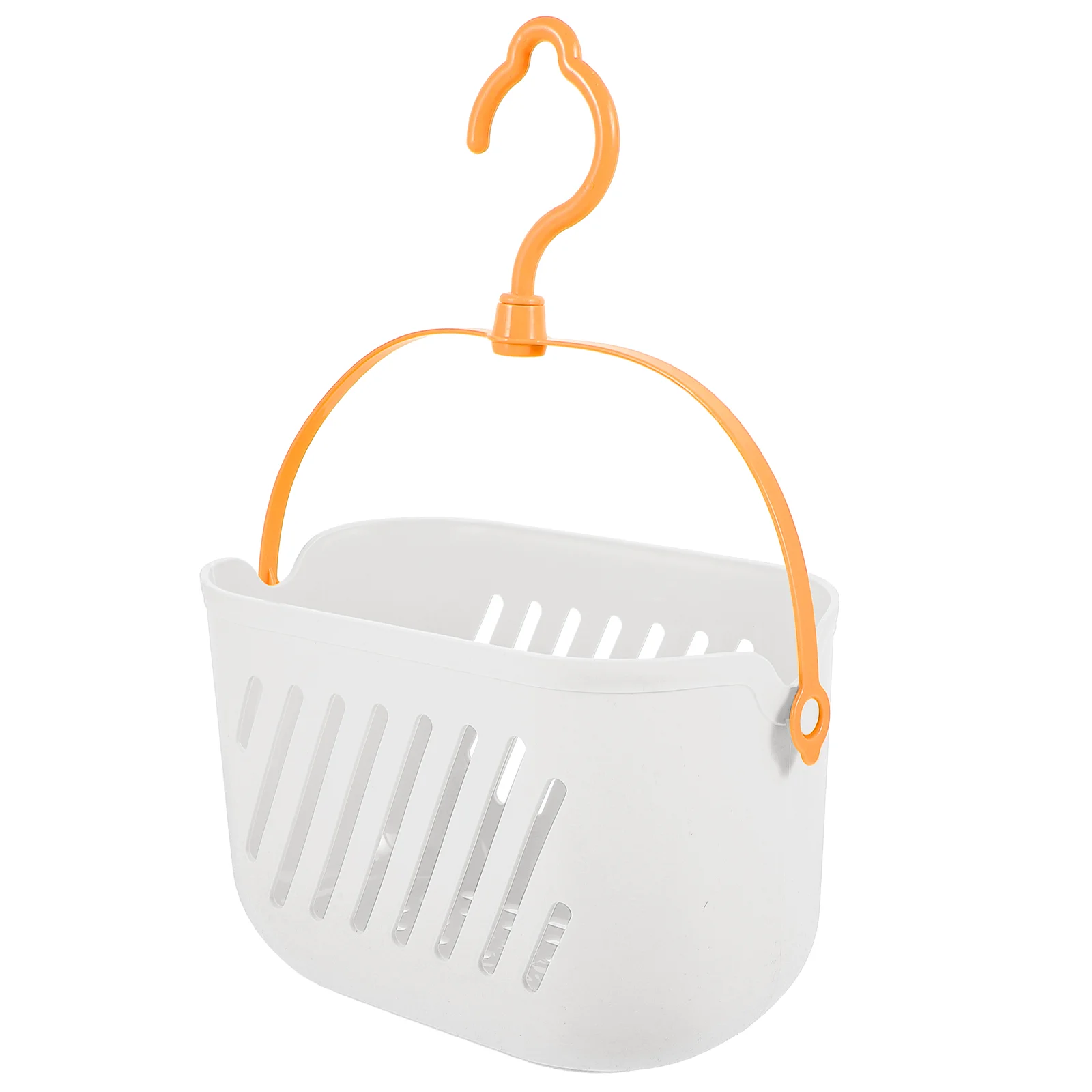 

Bathroom Hand Basket Storage Hanging Shower Cleaning Organizer with Handle Shelves Plastic Portable