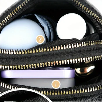 حقيبة كتف كروس عصرية للنساء، لون خالص، متوفرة باللون الأحمر والأسود والكاكي والأخضر وبطانة من البوليستر 5