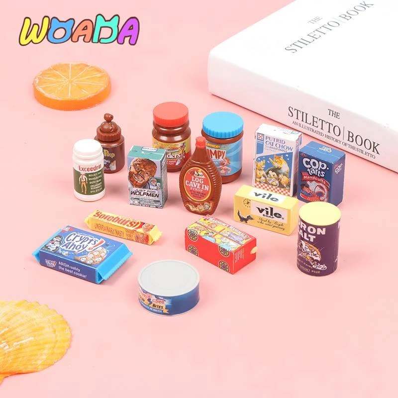 Accesorios de juguete de simulación en miniatura supermercado, casa de muñecas, comida en miniatura, accesorios de decoración de cocina, 1/6|Juguetes de cocina| - AliExpress