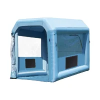 VEVOR Inflatable Paint Booth, 9.8 x 8.2 x 8.2 ft Inflatable Spray Booth, with 550W Powerful Blower and Air Filter System, Portab 1