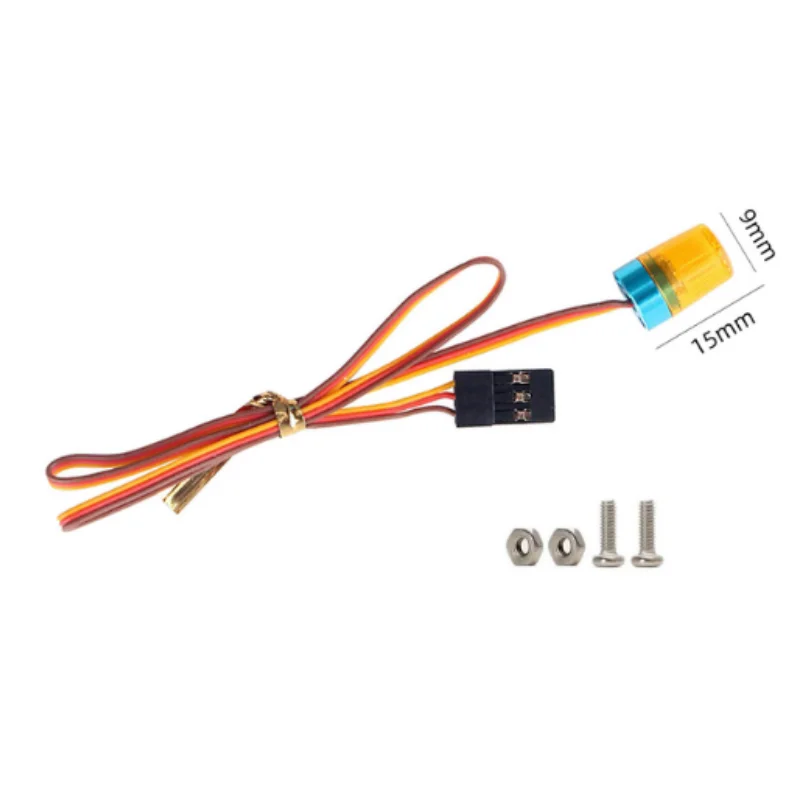 360°Rotating Alarm Lamp For 1/14 Tamiya RC Truck LED Warning Lights Scania Actros MAN for Benz Tamiya LESU Tractor Upgrade Parts 6