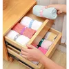 50pcs Clothes Storag Straps Lazy Folding Clothes Artifact Organizer For Wardrobe Bra Socks Storage Roll Elastic Band Cabinets 4