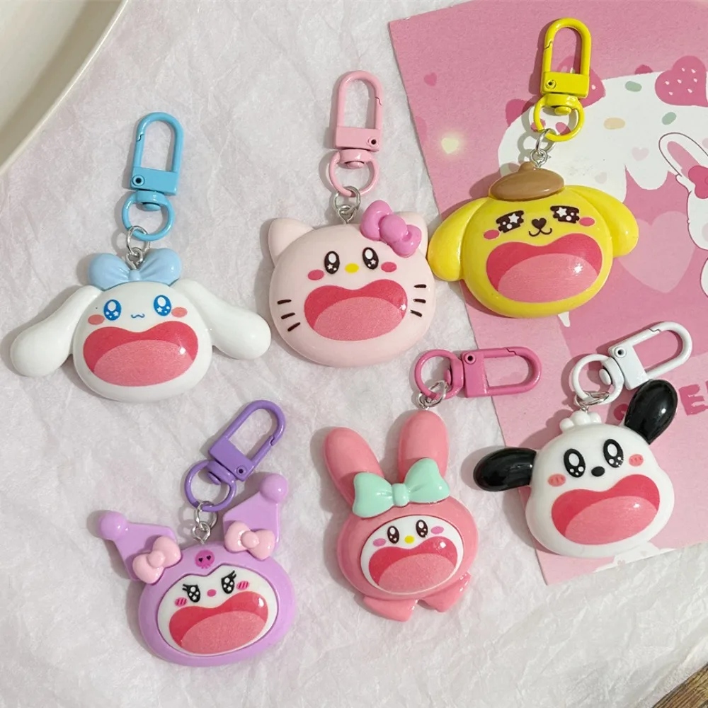 

Sanrio Smiling Face Series Hello Kitty My Melody Pochacco Kuromi Resin Keychain Anime Cartoon Sweet Pendant Keychain Girl Gift