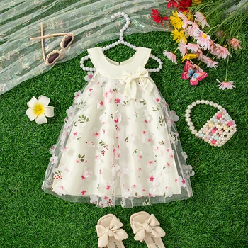 Floral Mesh Princess Dress 1
