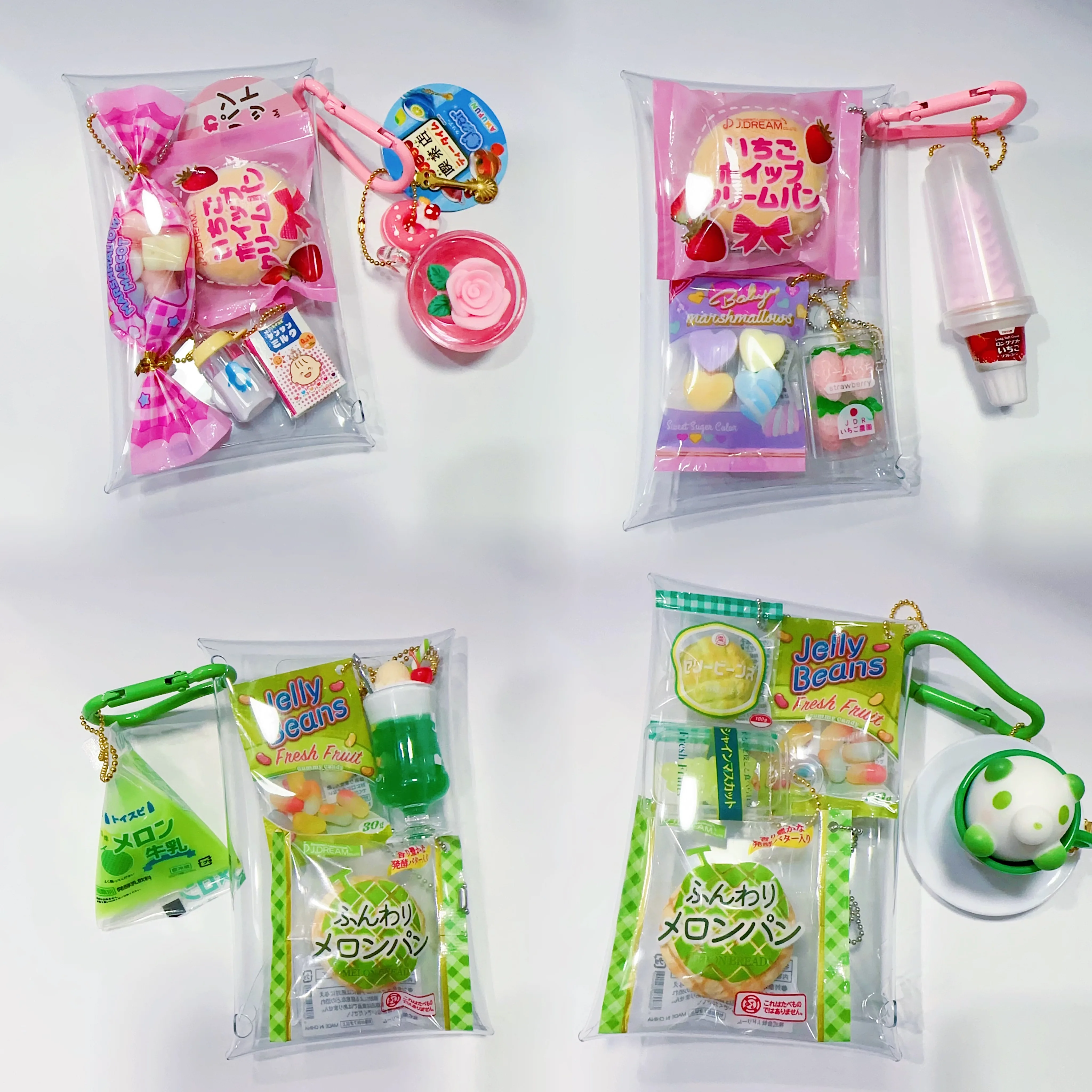 Capsula Giocattolo Squishy Giocattolo Combo Mochi Giocattolo Marshmallow Pane Gelato Simulazione Pane Morbido Antistress Accessori Portachiavi