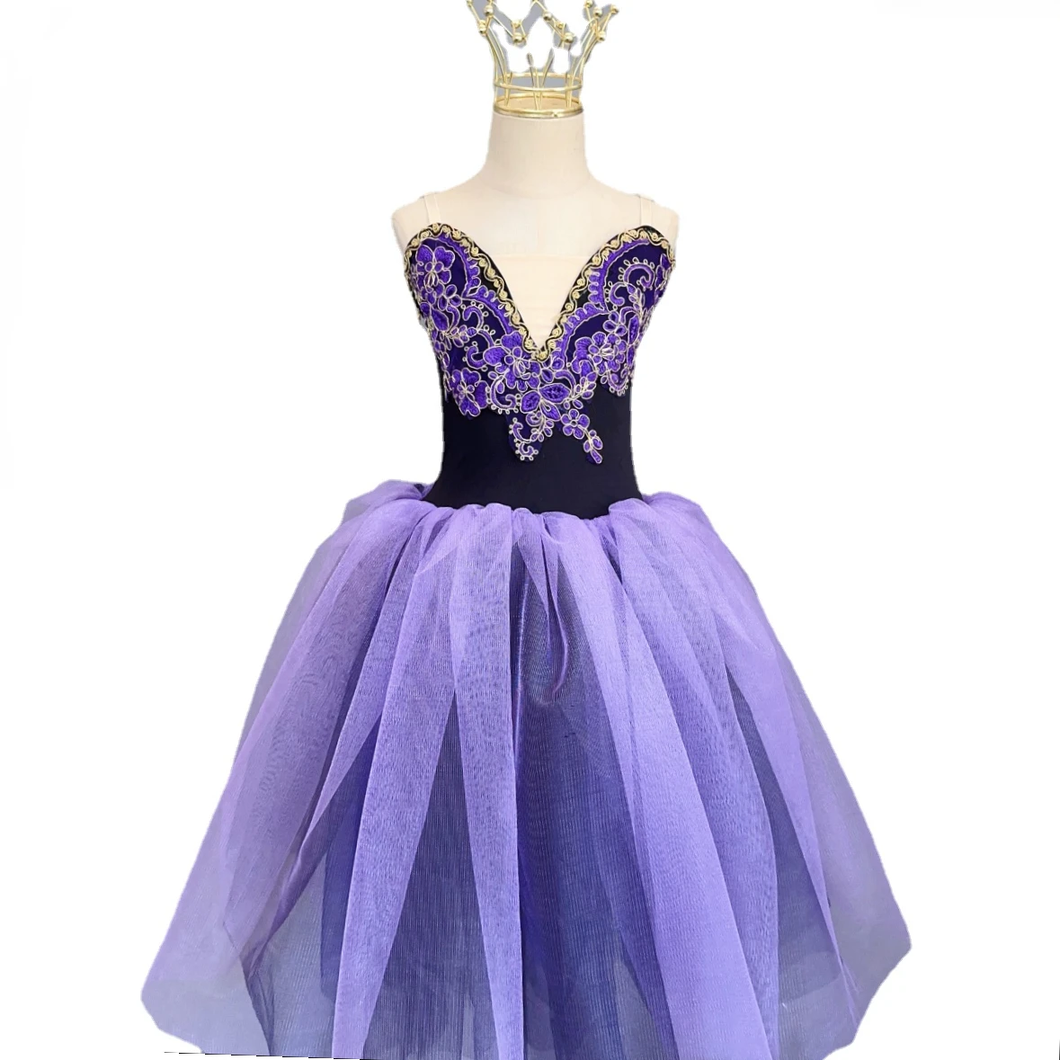 

Purple Ballet Tutu Skirt Professional Dance Dress Long Tutus for Adult Ballet Costumes Leotardos Mujer Ballet