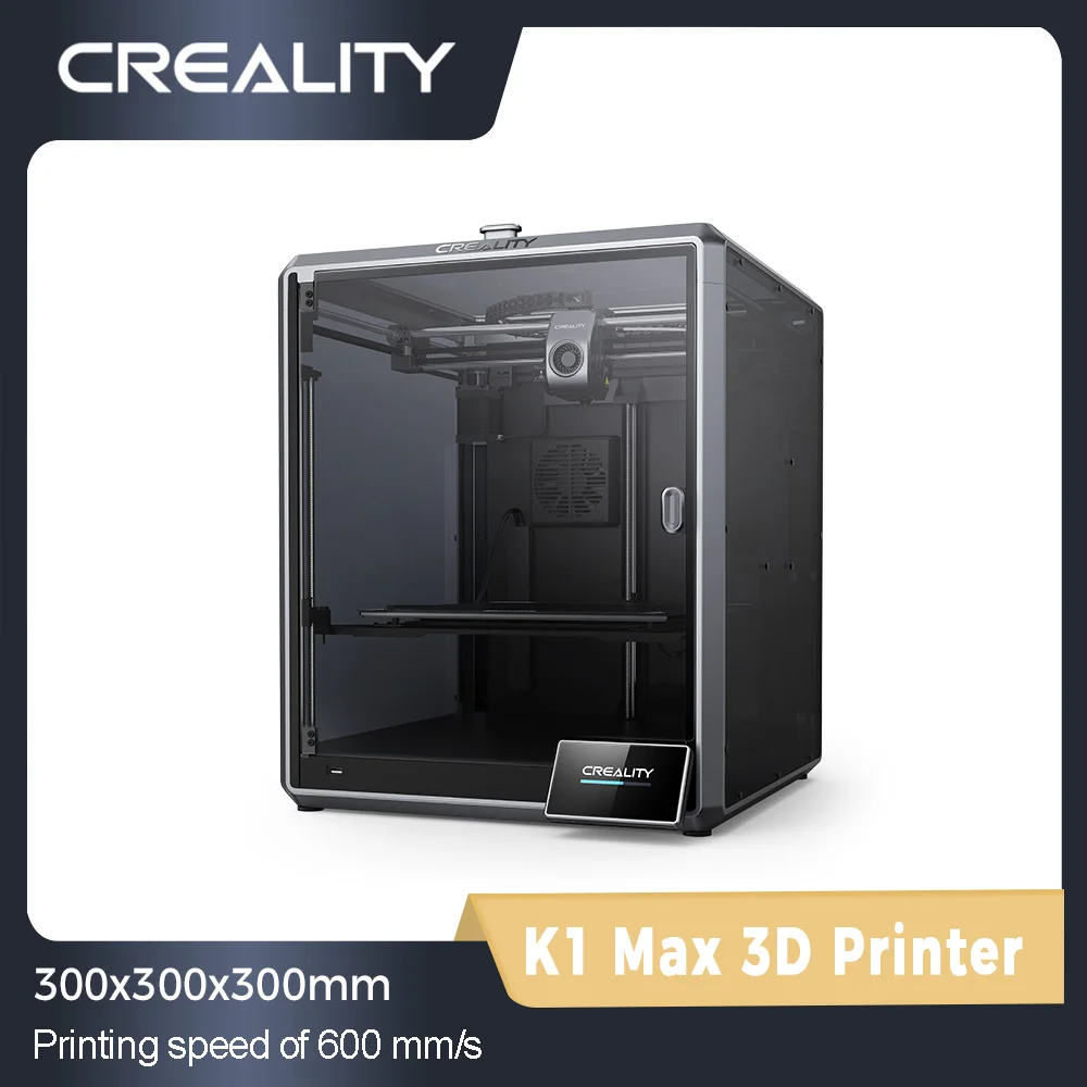 크리얼리 K1 3D 프린터: 높은 정밀도와 큰 빌드 공간을 갖춘 사용 편리한 제품 (220x220x250mm, 필라멘트 고갈 감지) 10 Creality AI 카메라 장착 3D 프린터, LiDAR 듀얼 핸즈프리 자동 레벨링 듀얼 기어 직접 압출기, 600 MM/S 인쇄 속도, K1 Max