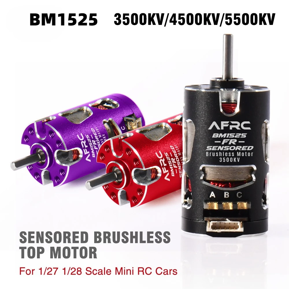 

AFRC BM1525 FR Sensored Brushless Motor 3500KV 4500KV 5500KV For 1/27 1/28 Scale Mini Z D Q XRX GLRacing DIY Assembly Upgrading