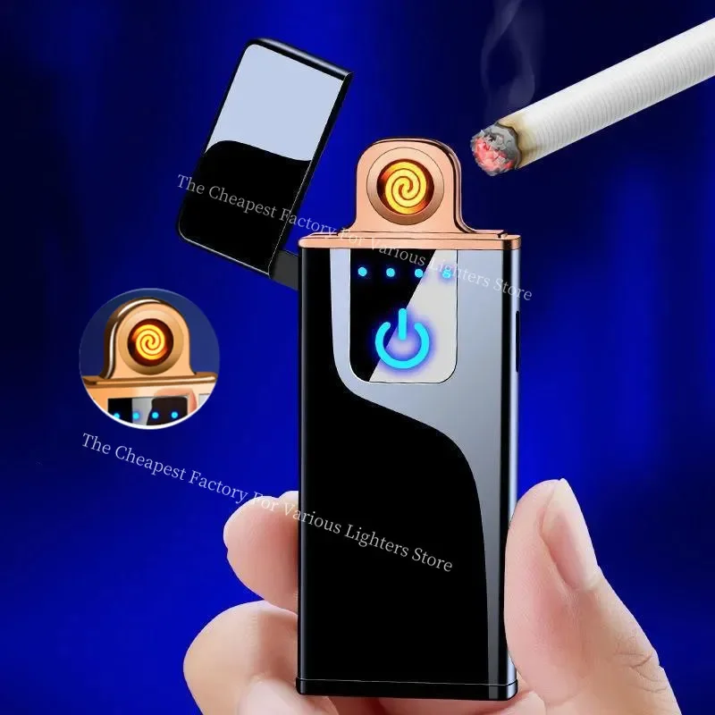 Mini USB dwustronny przewód wolframowy zapalniczka szybko zapalniczka do ładowania wykwintne papierosy akcesoria męskie zapłon prezent