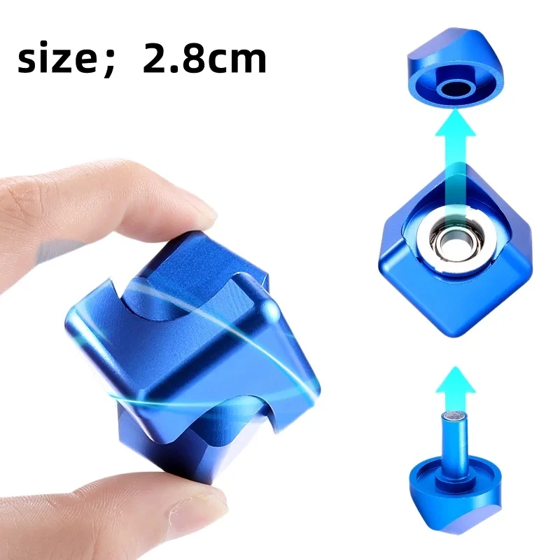 Fidget Spinner Metal Magic Cubes Fingertip Toys Desktop Square Spinning Tops Children Gyro Adults Stress Relief Gifts for Kids fidget spinner,fidget spinners,spinning top toy,finger gyro toy,fidget toy set,fidget toys,decompression tool toy,fingertip stress relief toy,fidget toy,fingertip decompression toy