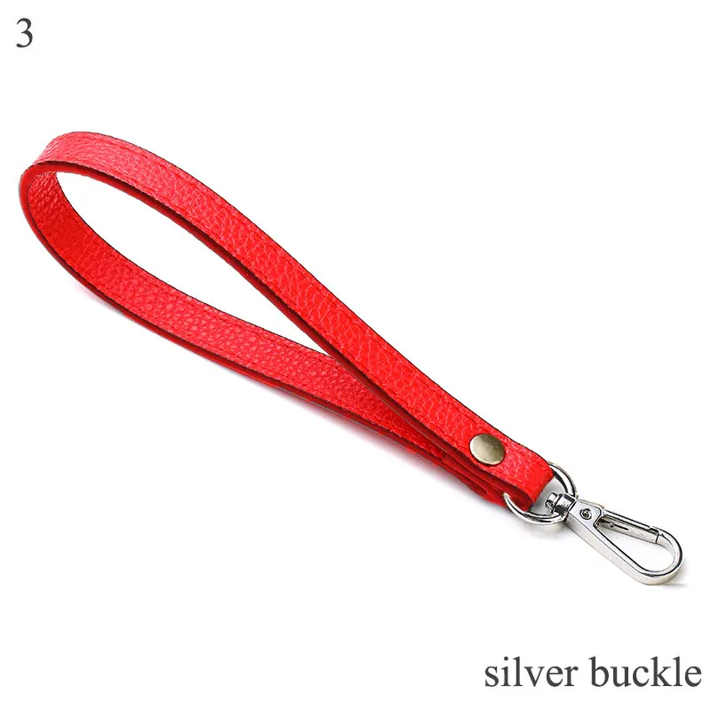 Soft PU Leather Wrist Strap for Clutch and Purse - Solid Color Handbag Handle Replacement