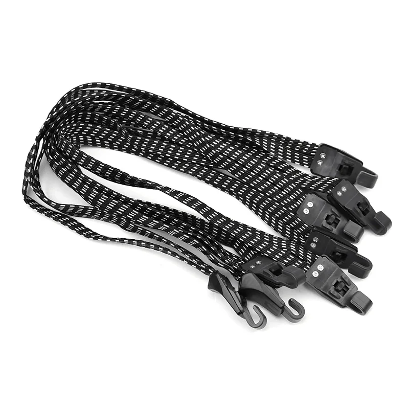 Bicycle Luggage Rope Elastic Carrier Rack Straps Elastic Rubber Belt Buckle Rope Belt With Hook Mountain Bike Bag Accessories