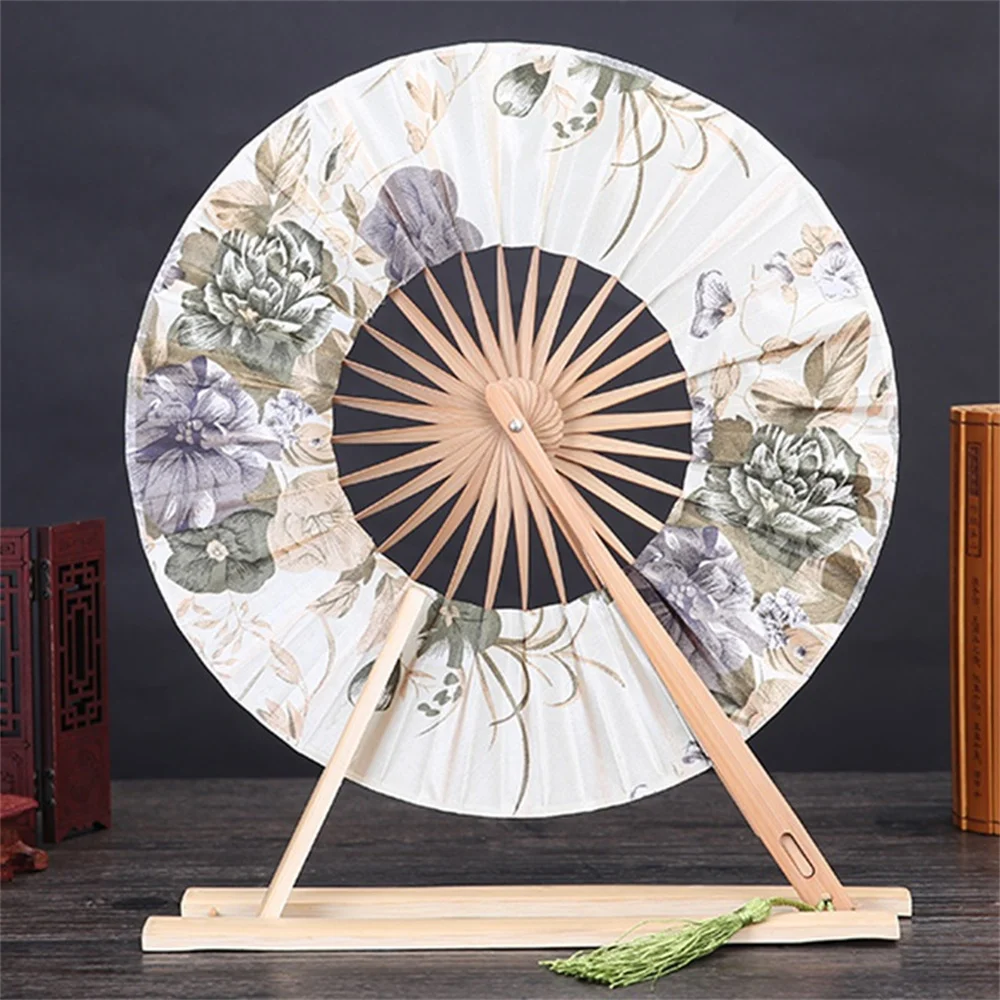 1pc Japanese Fan Decor Japanese Paper Fans Handheld Round Paddle Hand Fan  for Wedding Birthday Party Decoration ( Random Style ) - AliExpress