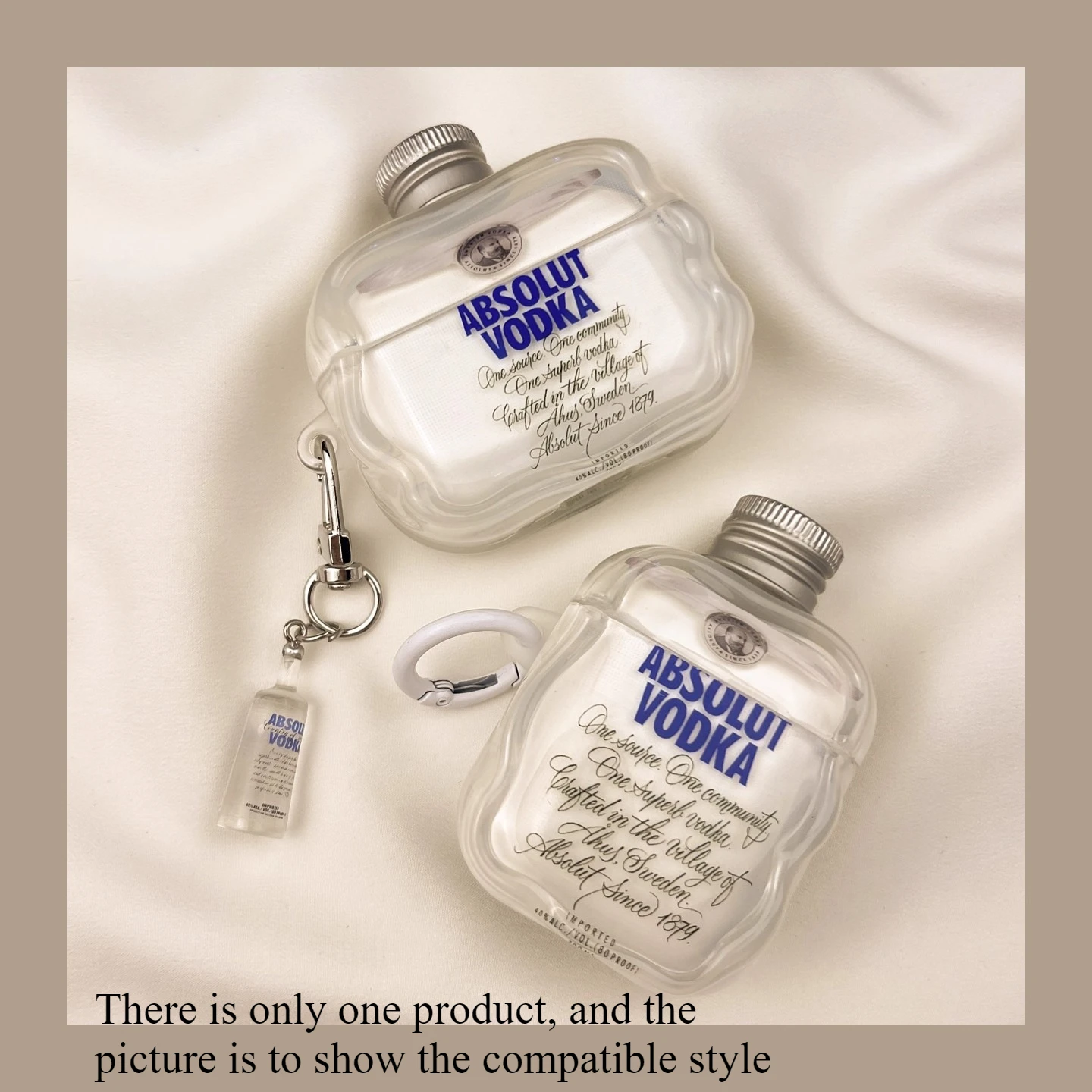 Creative Vodka Bottle Bluetooth Headset Protective Case