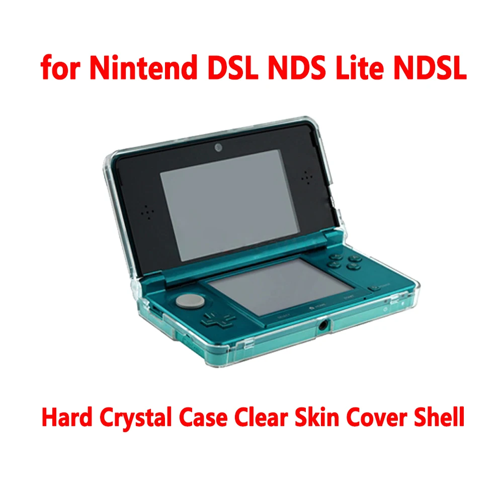 닌텐도 DSL NDS Lite NDSL 크리스탈 투명 하드 스킨 케이스 커버, 콘솔 완전 보호 플라스틱 게임 액세서리 케이스 커버