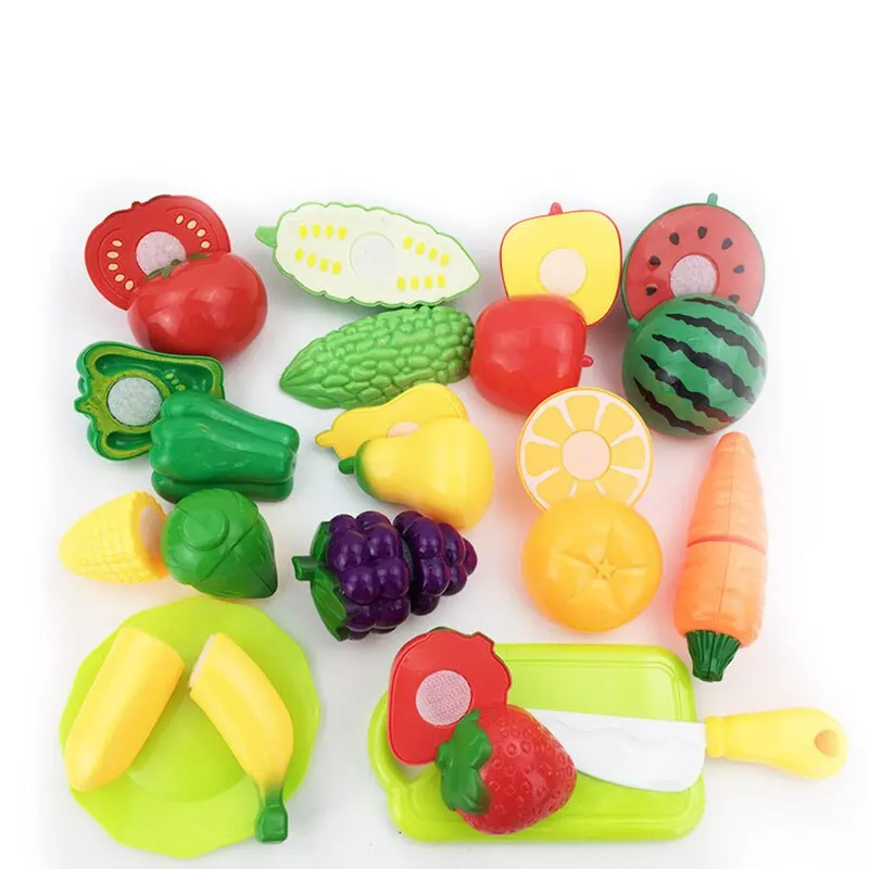 Cutting Fruits Vegetables Play Kids Kitchen DIY Cake Toy Cutting Fruit Vegetable Food Pretend Playset Kids Educational Toys kitchen toys pretend kitchen toys pretend food toys