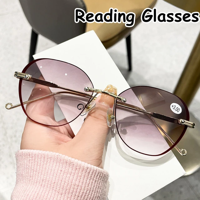 New Gradient Reading Glasses Unisex Women Anti Blue Ray Presbyopia