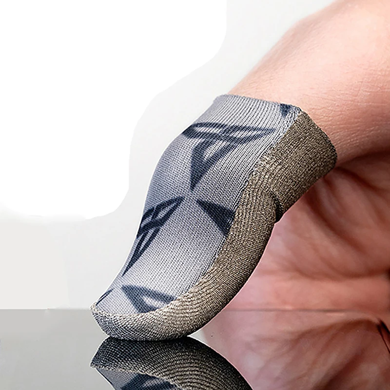 게이머용 미끄럼 방지 모바일 게임 손가락 끝 장갑, 양면 통기성 손가락 커버, 1 쌍