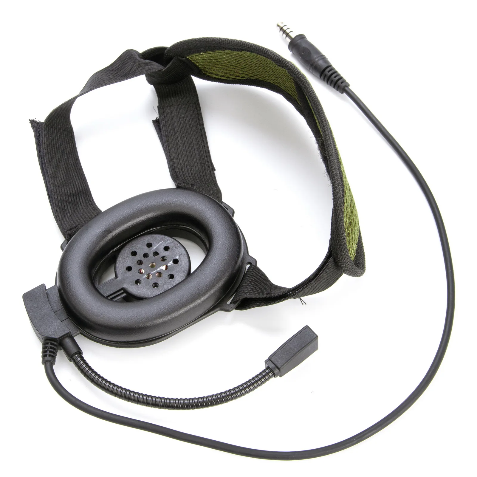 U94 PTT+7.1mm black HD01 Tactical Bowman Elite II Radio Headset Earpiece Microphone for Baofeng Kenwood HYT TYT