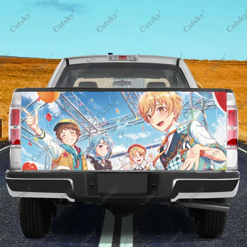 

Ensemble Stars Truck Tailgate Wrap Professional Grade Material Universal Fit for Full Size Trucks Weatherproof Car Wash Safe