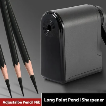 1 Pezzo Affilapenne Manuale a Punta Lunga per Matite da Disegno Artistico e Carboncino, Punte Regolabili