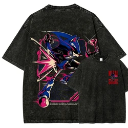 Sonic Washed Trendy Streetwear T - Shirt - High - Quality Year - Round Fashion Tee - S (1)