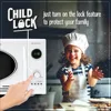 Retro Countertop Microwave Oven - Large 800-Watt ,12 Pre-Programmed Cooking Settings,Digital Clock,- Kitchen Appliances - White 4
