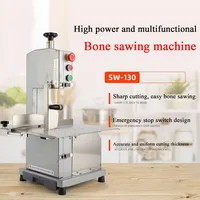 Commercial Electric Meat Bandsaw 1100W Stainless Steel Vertical Bone Sawing Machine Cutting Kitchen 2