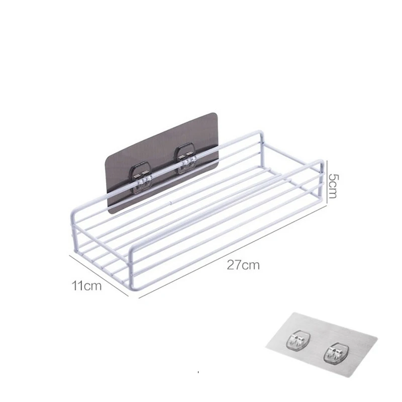 Rustproof Traceless Adhesive Shower Caddy and Bathroom Organizer