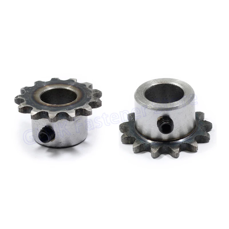 산업용 스프로킷 휠 M5 나사 구멍 모터 체인 드라이브 스프로킷 피치 6.35mm, 10 - 25 톱니 04C 체인 기어 45 스틸, 1 개