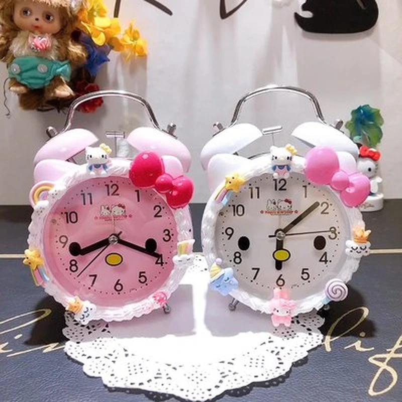 Hello Kitty Alarm Clock Wake Up Light Alarm Clock Cute Clocks Creative