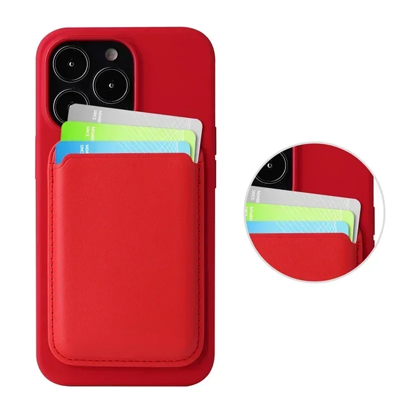 Premium Magnetic Leather Card Holder Wallet with Magsafe Technology