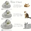 Cat House Winter Plush Pet Cat Bed Round Cat Cushion Thicken Warm Cats Basket Pet Sleep Bag Kitten Nest Kennel for Small Cats 6