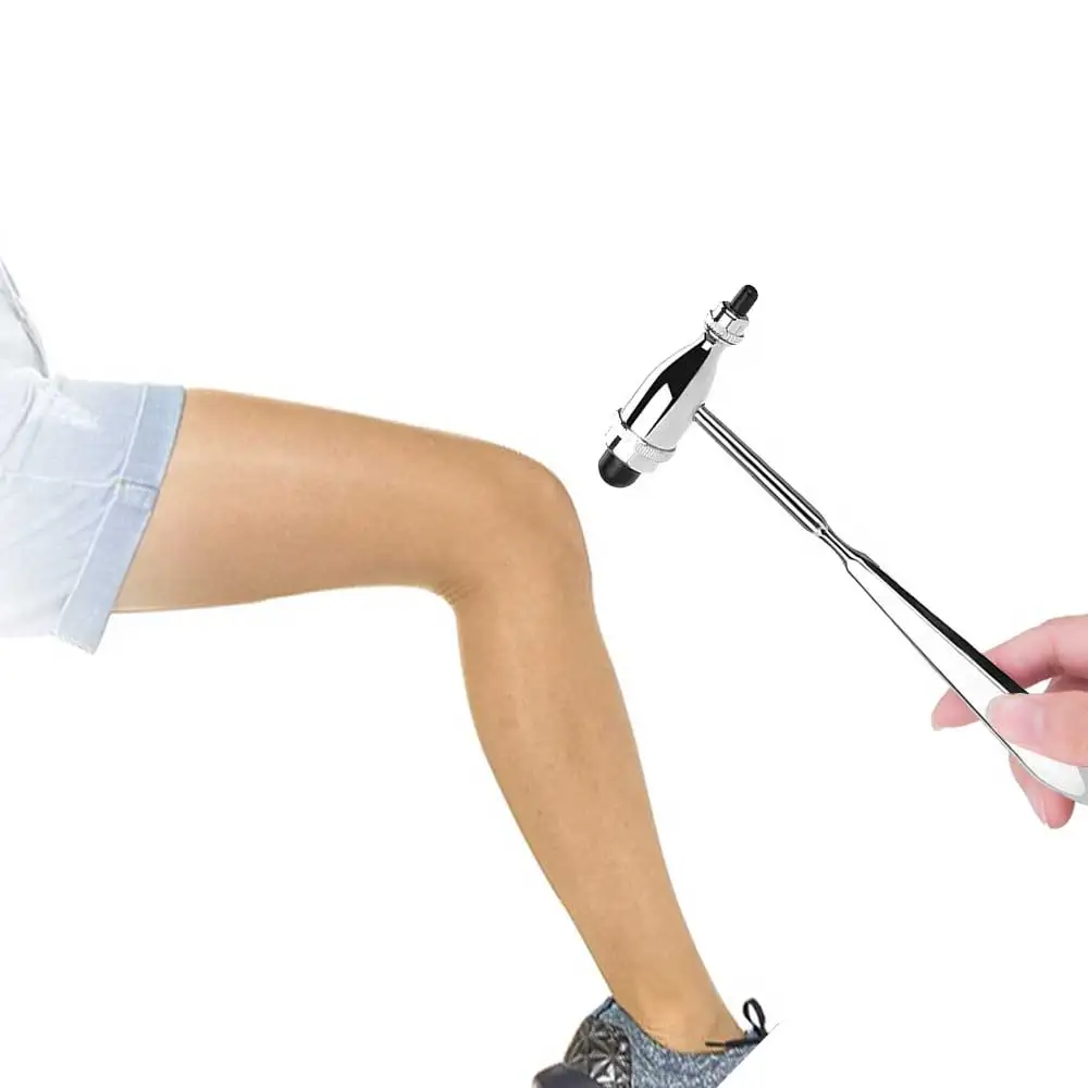 1Pc Neurological Diagnostic Hammer Muscle Hammer Stretch Response Zinc Alloy Multi-functional Percussion Hammer Health 2