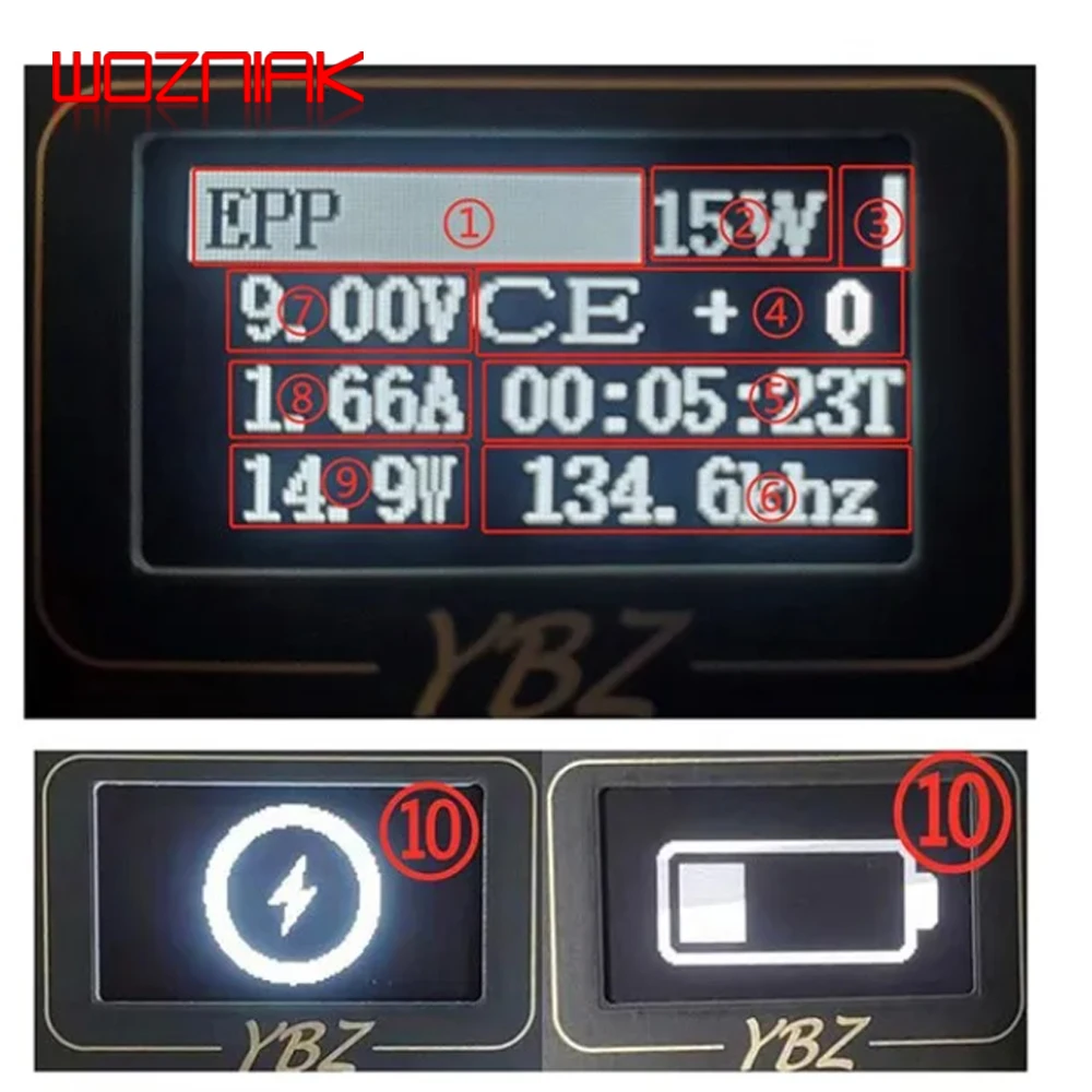 15W Qi2.0 지능형 MPP 무선 충전 테스터 YBZ IPHONE 자기 팝업 창 다중 프로토콜 무선 충전 테스트 스탠드