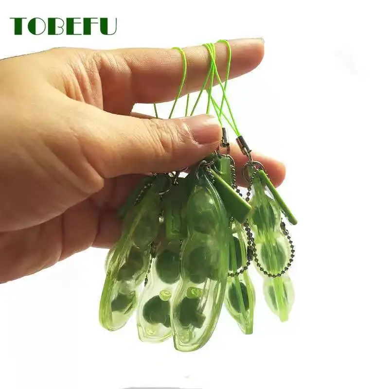 

Funny 1/3/5PCS Fidget Toys Beans Peas Toys Pendants Stressball Gadgets Squishy Fidget Toys Squeeze Antistress Gifts For Kids