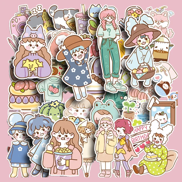 Kawaii Anime Scrapbook Stickers Clearance Cute Girl Algeria