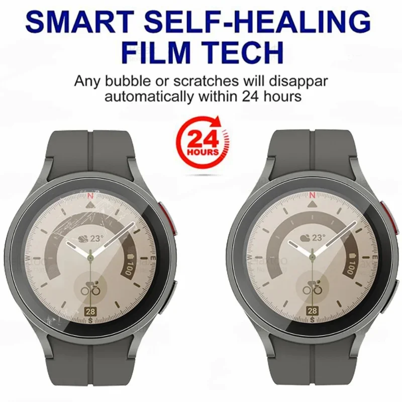 Premium Hydrogel Protective Film for Smartwatch Screens (1-5 Pack)