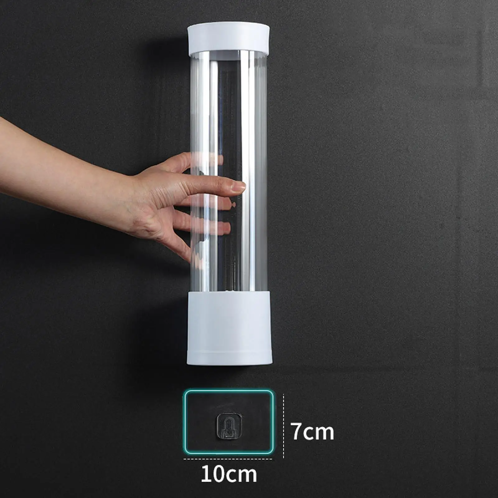 Cup Dispenser Clear Design Paper Cup Organizer for et Farmhouse Bathroom