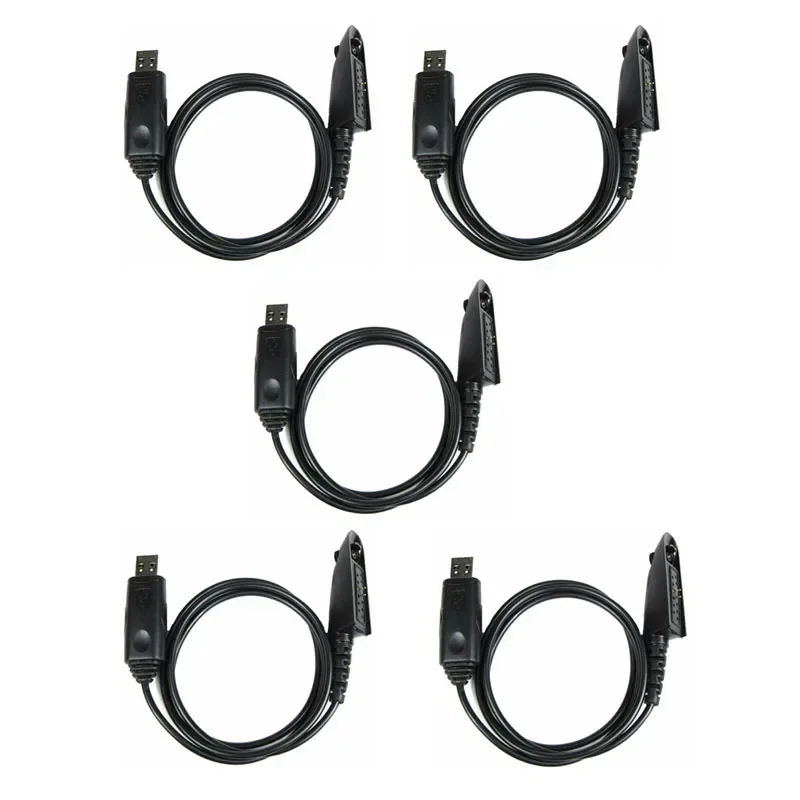 Lot 5pcs USB Programming Cable for Motorola GP328 GP338 GP340 GP380 GP680 GP960 PR860 MTX850 PTX760 HT750 HT1250 PRO5150 Radio 10pcs vbll front label sticker for motorola cp200 cp200d gp328 gp340 gp380 ht750 pro5150 xts1500 xts2250 xts2500 two way radio