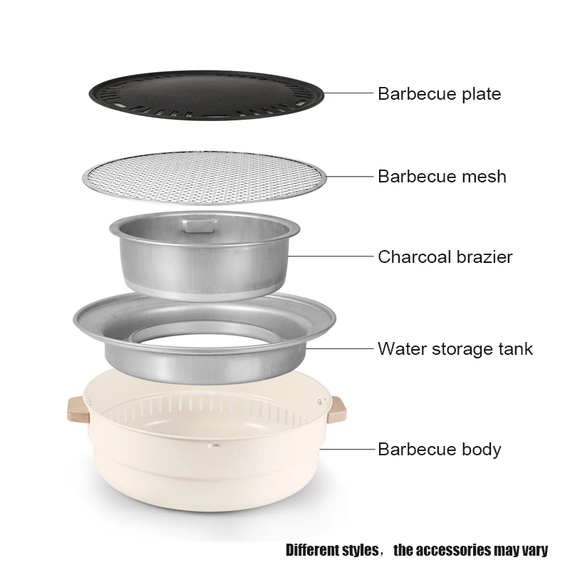 Barbecue Grill Suitable Home Outdoor Courtyard Camping Charcoal BBQ Stove Grills Mesh Portable Smokeless Barbecue Grill Pan barbecue grill barbecue stove barbecue charcoal stove