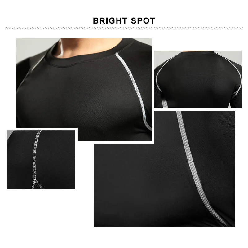 Men Women Kids Children Boy Girl Compression Running Long T Shirt Fitness Sport Basketball Football Gym Sportswear Clothes B1004 3