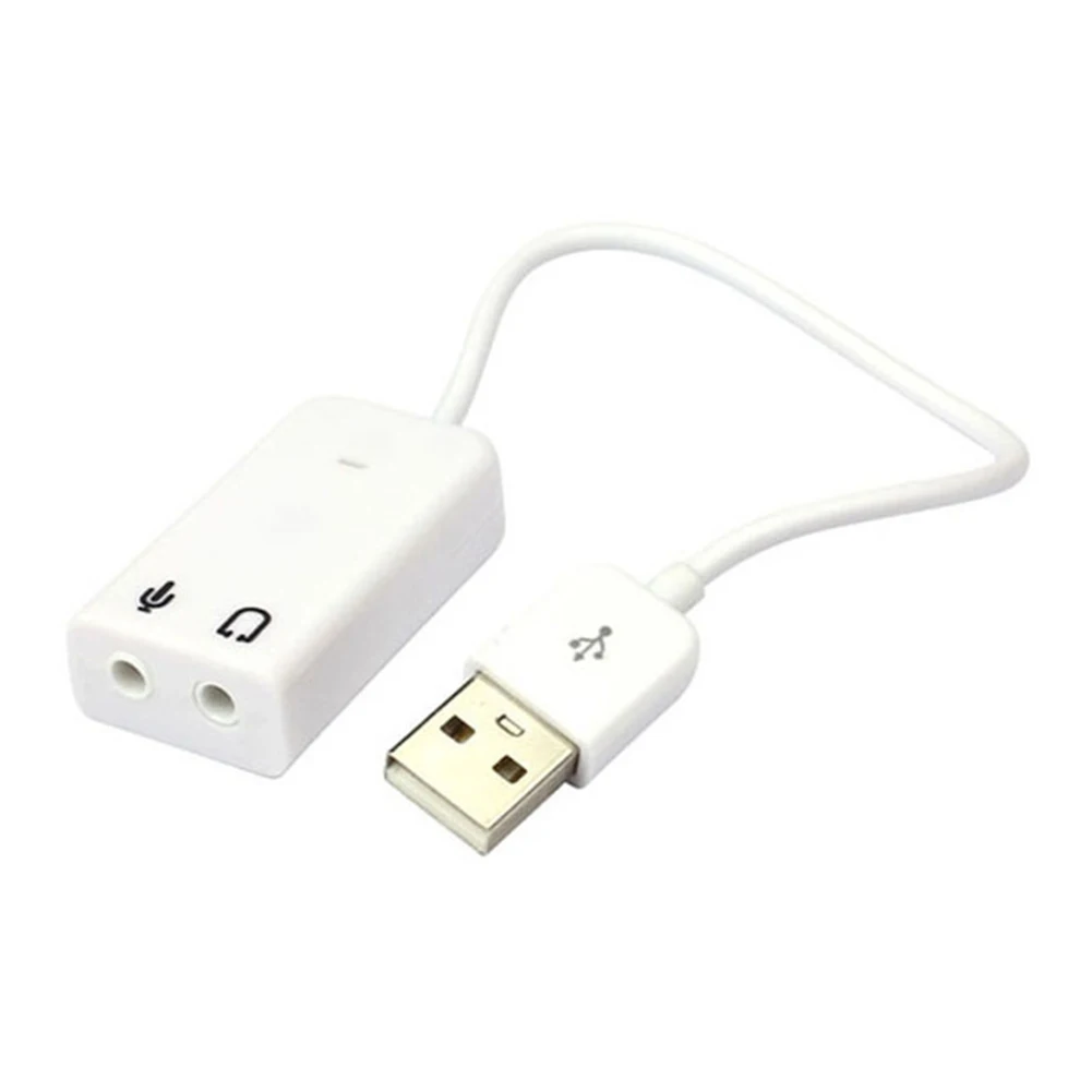USB sound adapter For Raspberry Pi Sound Output USB 3D 7.1 Channel Sound Card Adapter with Analog Signal Conversion