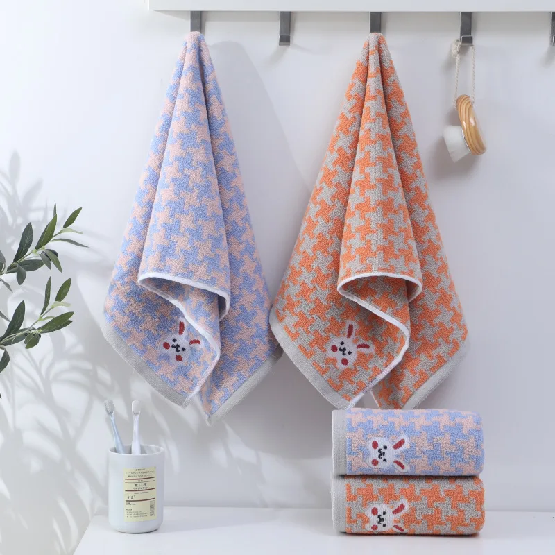 

Good 100% Cotton Thickened FaceTowel Increases Water Absorption Adult Hand Towel Beautiful Soft Towel for Lover Travel Bath